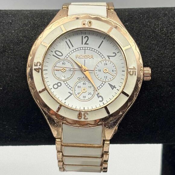 Rose Gold Rosra Men's Watch - Picture 1 of 3